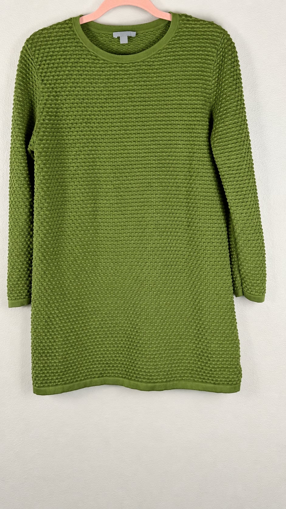 COS Tunic Size M Green Textured Cotton 3