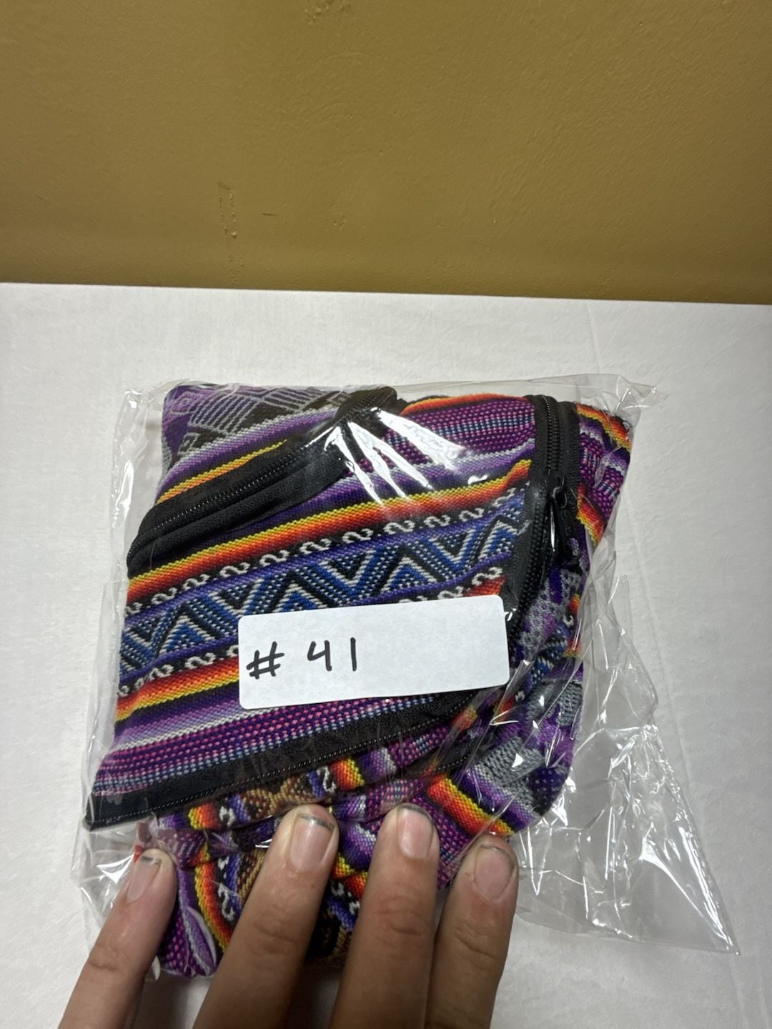 Multicolor Woven Aztec Tribal Striped Boho Backpack 8