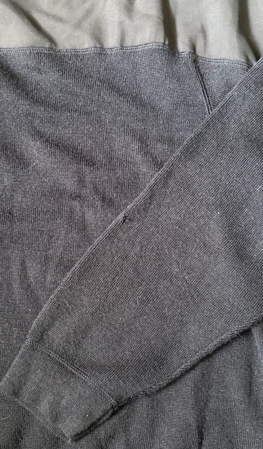 Orvis Charles F. Orvis Signature Collection 1/4 Zip Wool Sweater XL Navy Blue 11