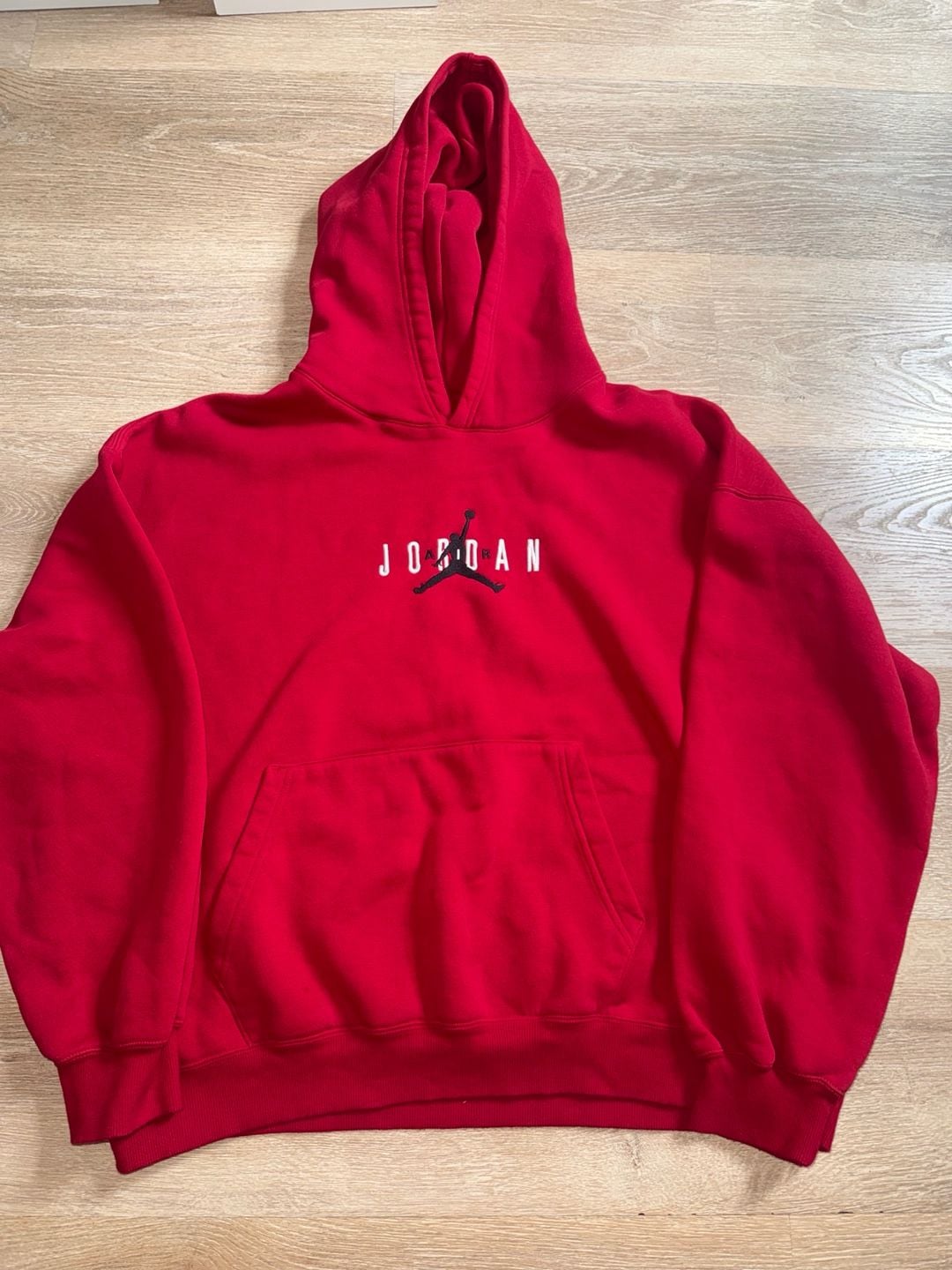 Jordan Air Jordan Red Pullover Hoodie XL Black Jumpman Logo 2