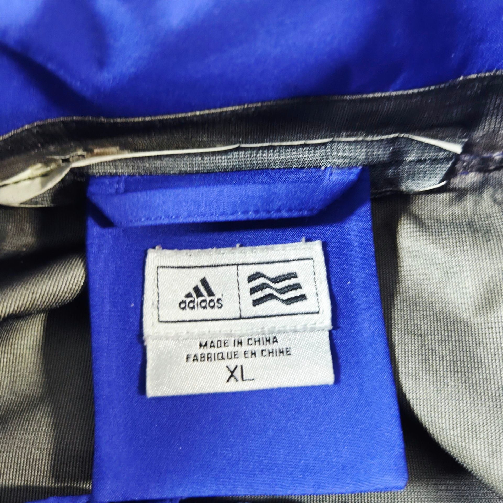Adidas Rain Jacket Size XL Blue Black Gore-Tex Waterproof 3