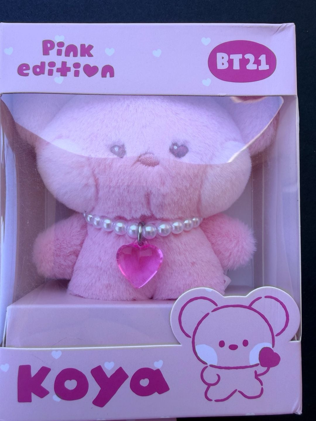 BT21 Koya Pink Edition Love Letter Plush Doll 2