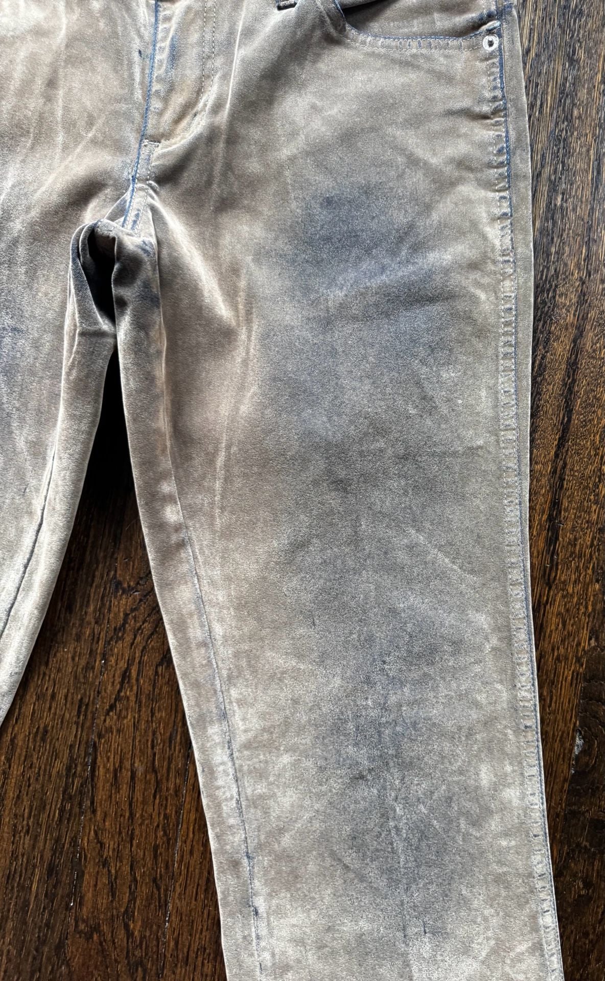 VINTAGE ‘00s Y2K-Era Boom Boom Jeanswear Tan Brown Velour-Like Flare Pants 9/10 7