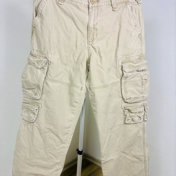 Cargo Supply Cargo Pants Size 34x30 Tan Cotton Utility