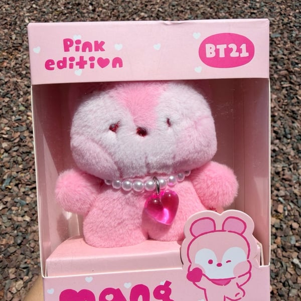 BT21 Mang Pink Edition Plush Doll BTS J-hope love heart