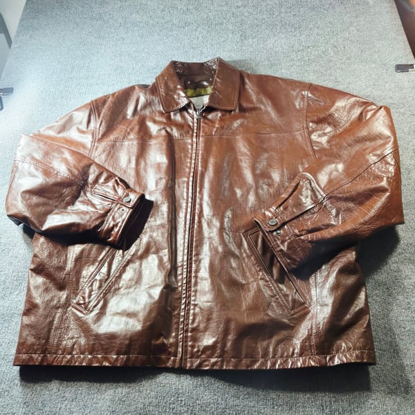 Wilsons Leather M. Julian Leather Jacket Size 2X Brown Full Zip