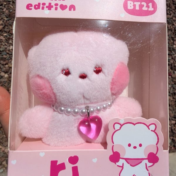 BT21 RJ Pink Edition Love Letter Plush Doll BTS Jin Seokjin