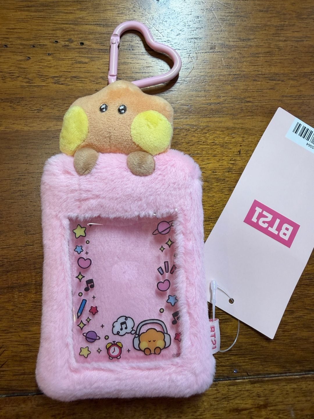 BT21 Shooky Minini Plush Photocard Holder Keychain BTS yoongi suga 2