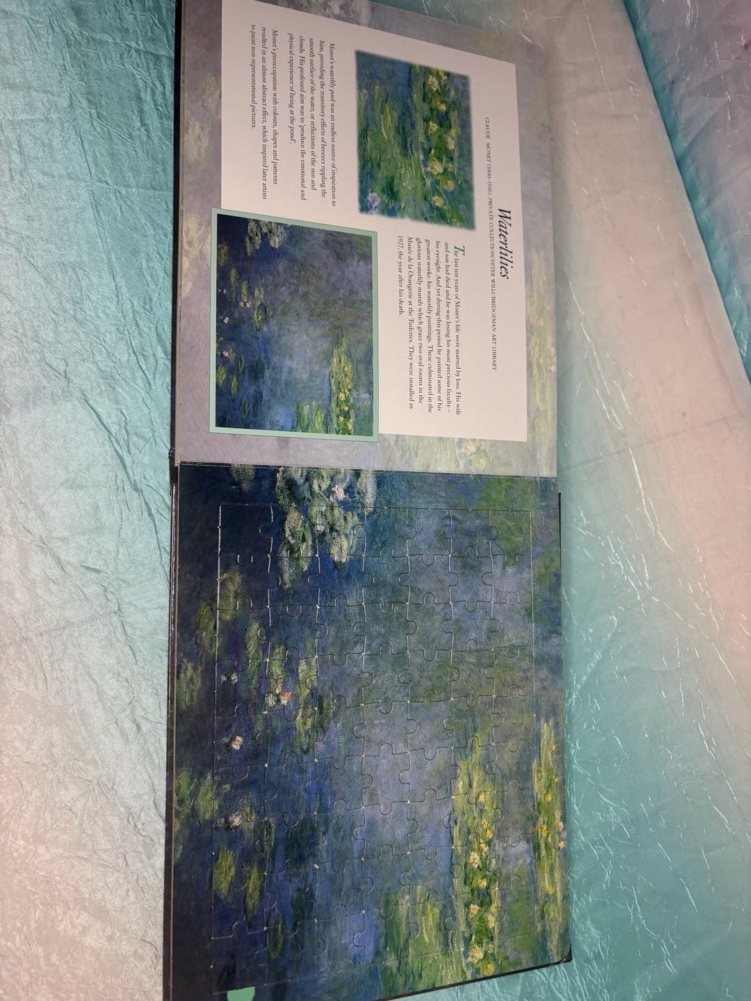 The Five Mile Press Claude Monet Jigsaw Book Hardcover Art Puzzle 10
