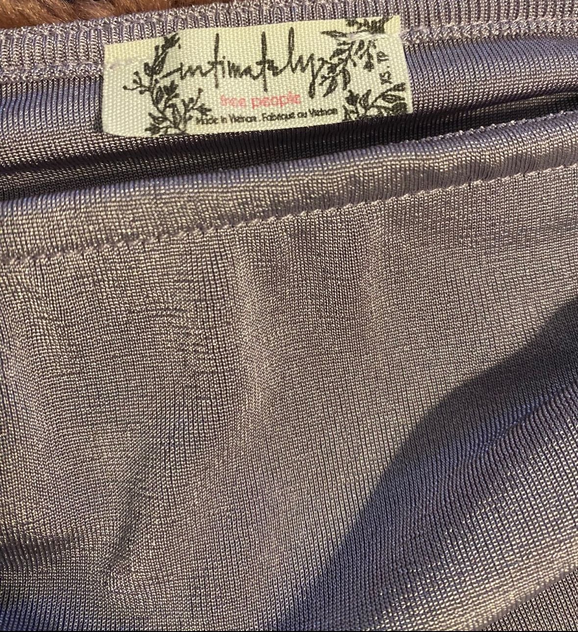 Free People Intimately Bodysuit Size XS Purple Ruched Long Sleeve 7
