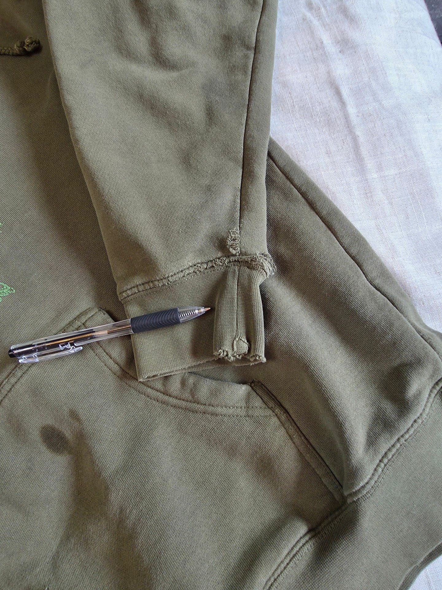 Swamis Graphic Hoodie Olive Green Pullover 7