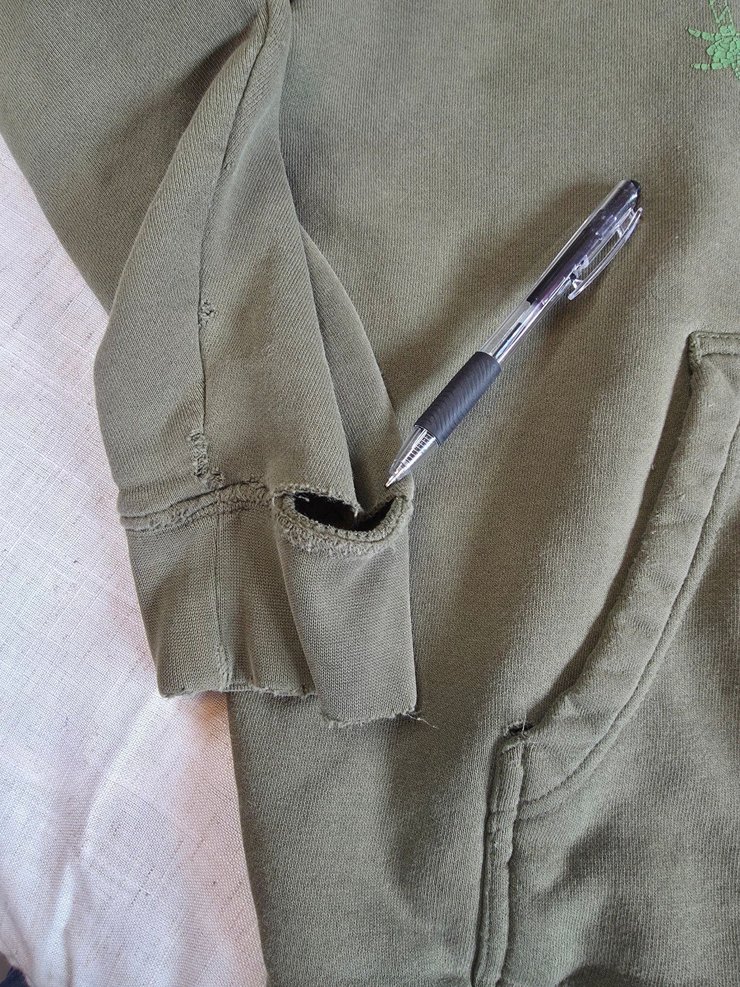 Swamis Graphic Hoodie Olive Green Pullover 8