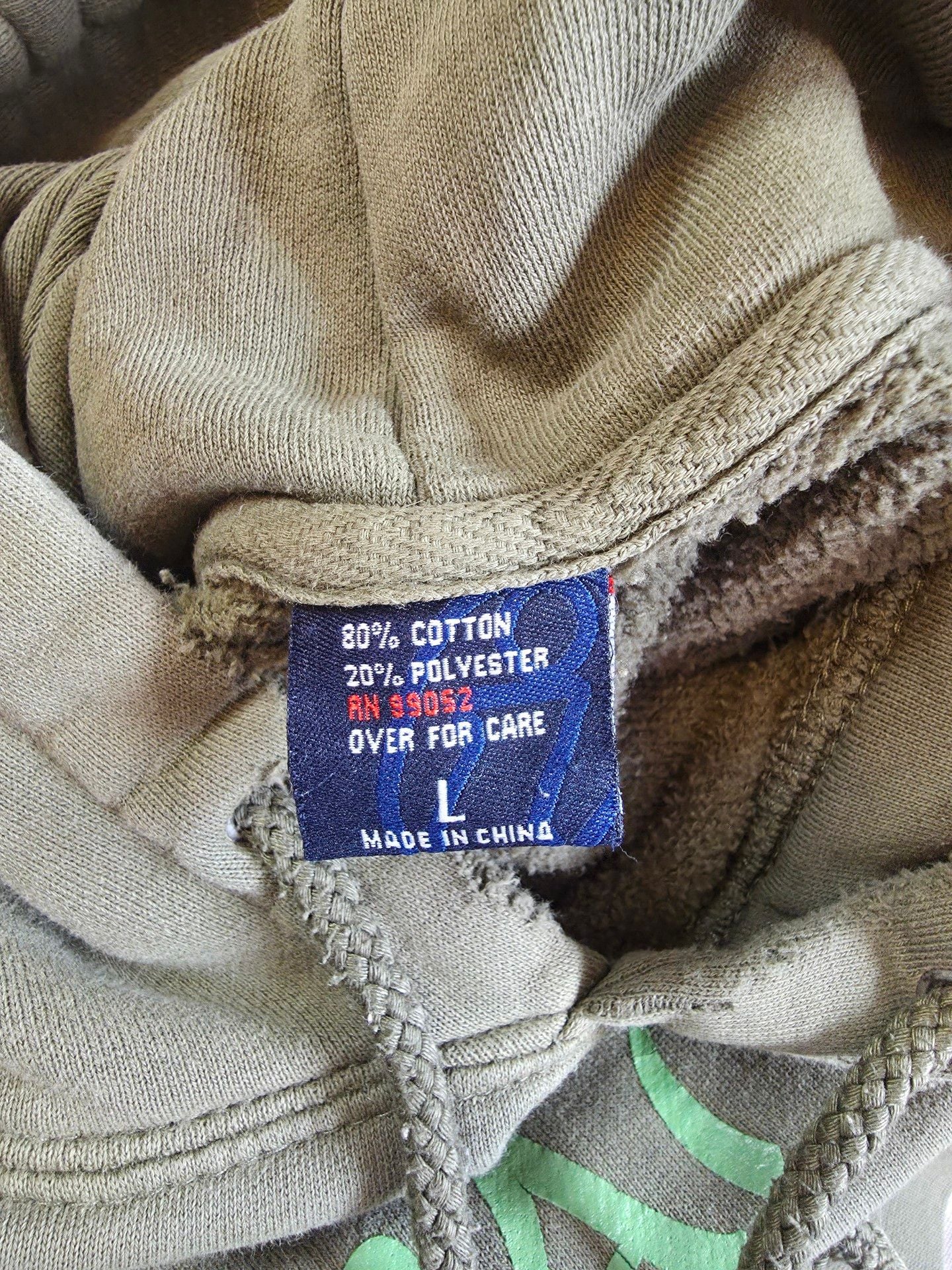 Swamis Graphic Hoodie Olive Green Pullover 9