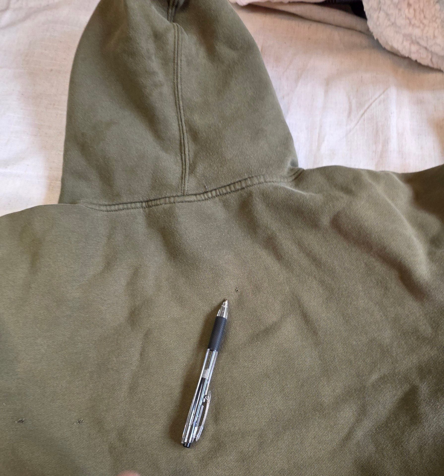 Swamis Graphic Hoodie Olive Green Pullover 15