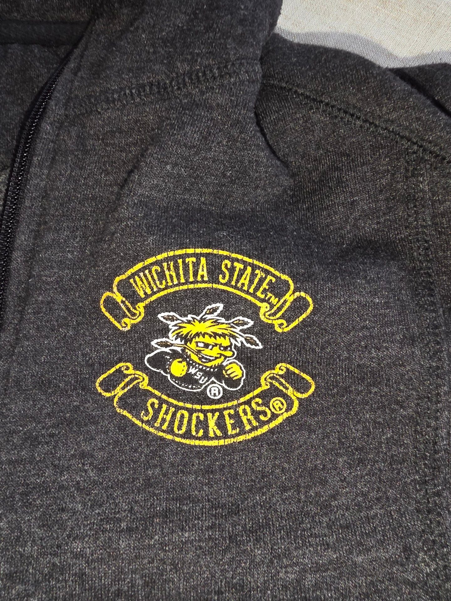 Wichita State Shockers Full Zip Hoodie Gray women's 3