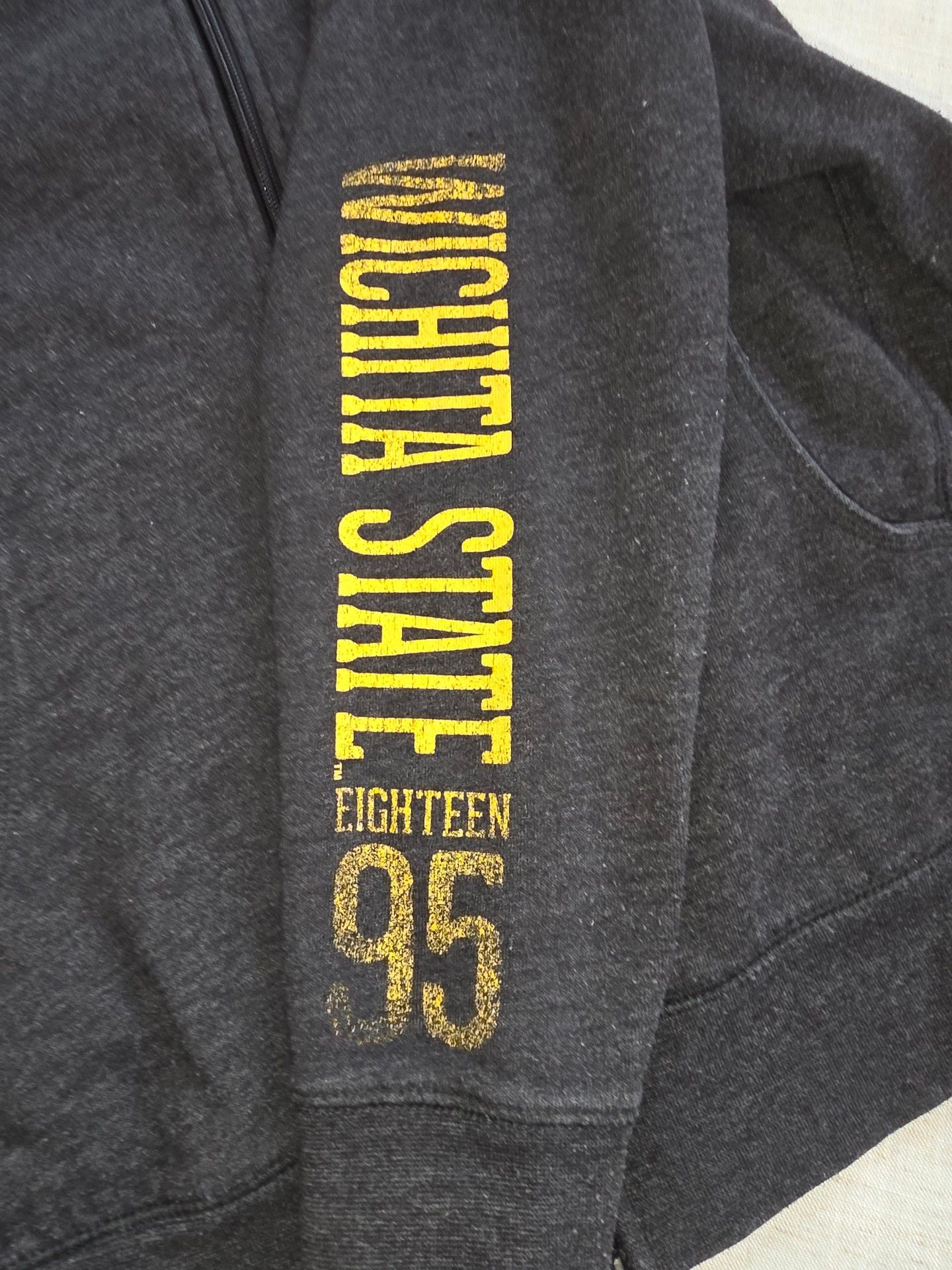 Wichita State Shockers Full Zip Hoodie Gray women's 4