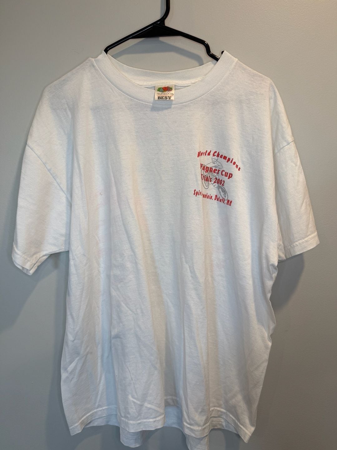 Fruit Of The Loom Wagner Cup 2002 T-Shirt Size XL 2