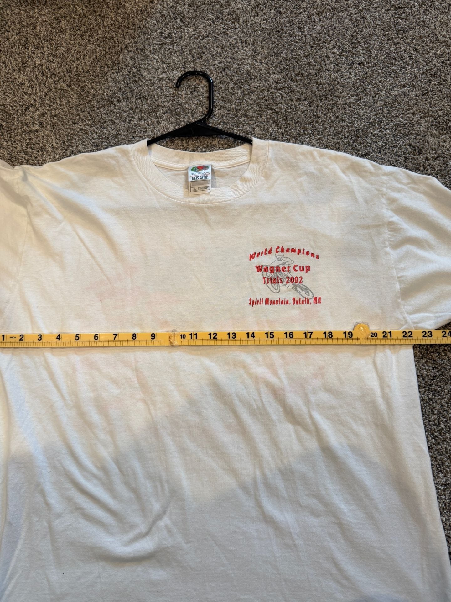 Fruit Of The Loom Wagner Cup 2002 T-Shirt Size XL 9