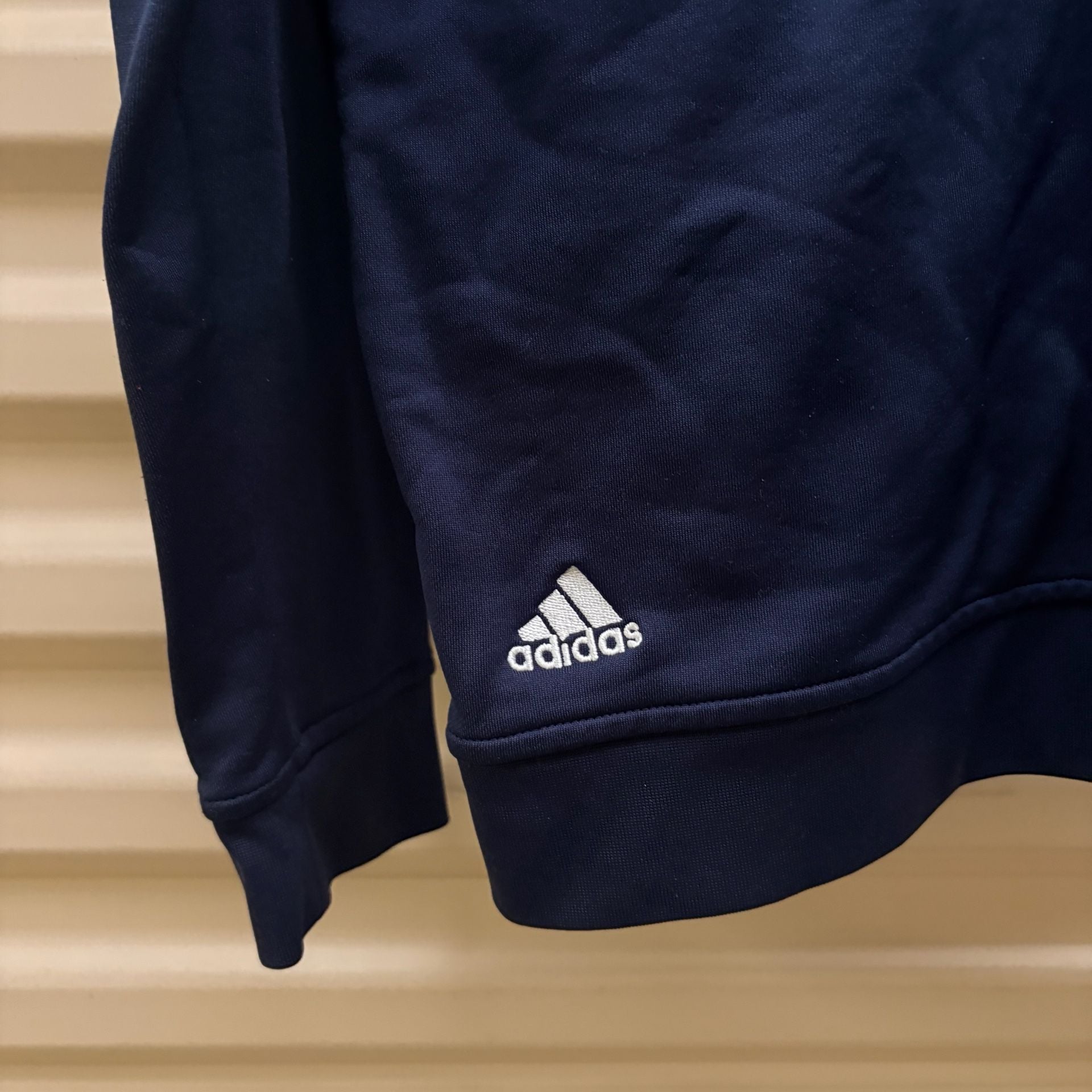 Adidas Climalite Quarter Zip Pullover Size L Navy Blue CRC Crest 3