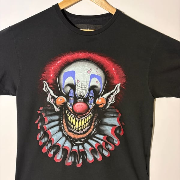 Way To Celebrate Evil Clown Graphic T-Shirt Size L Black
