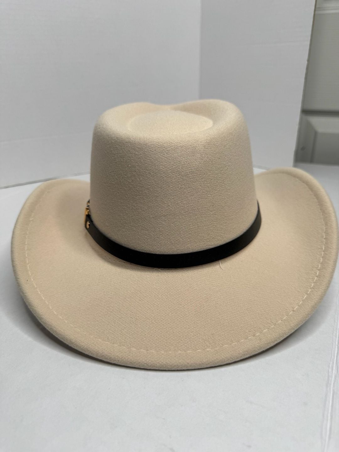 Souwgt Cowboy Hat Beige Felt Western Style 10