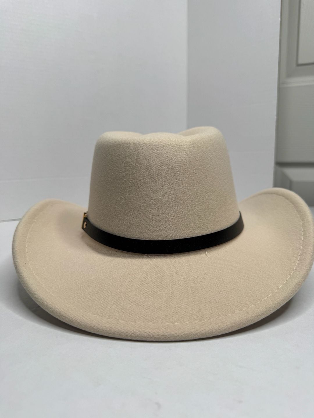 Souwgt Cowboy Hat Beige Felt Western Style 11