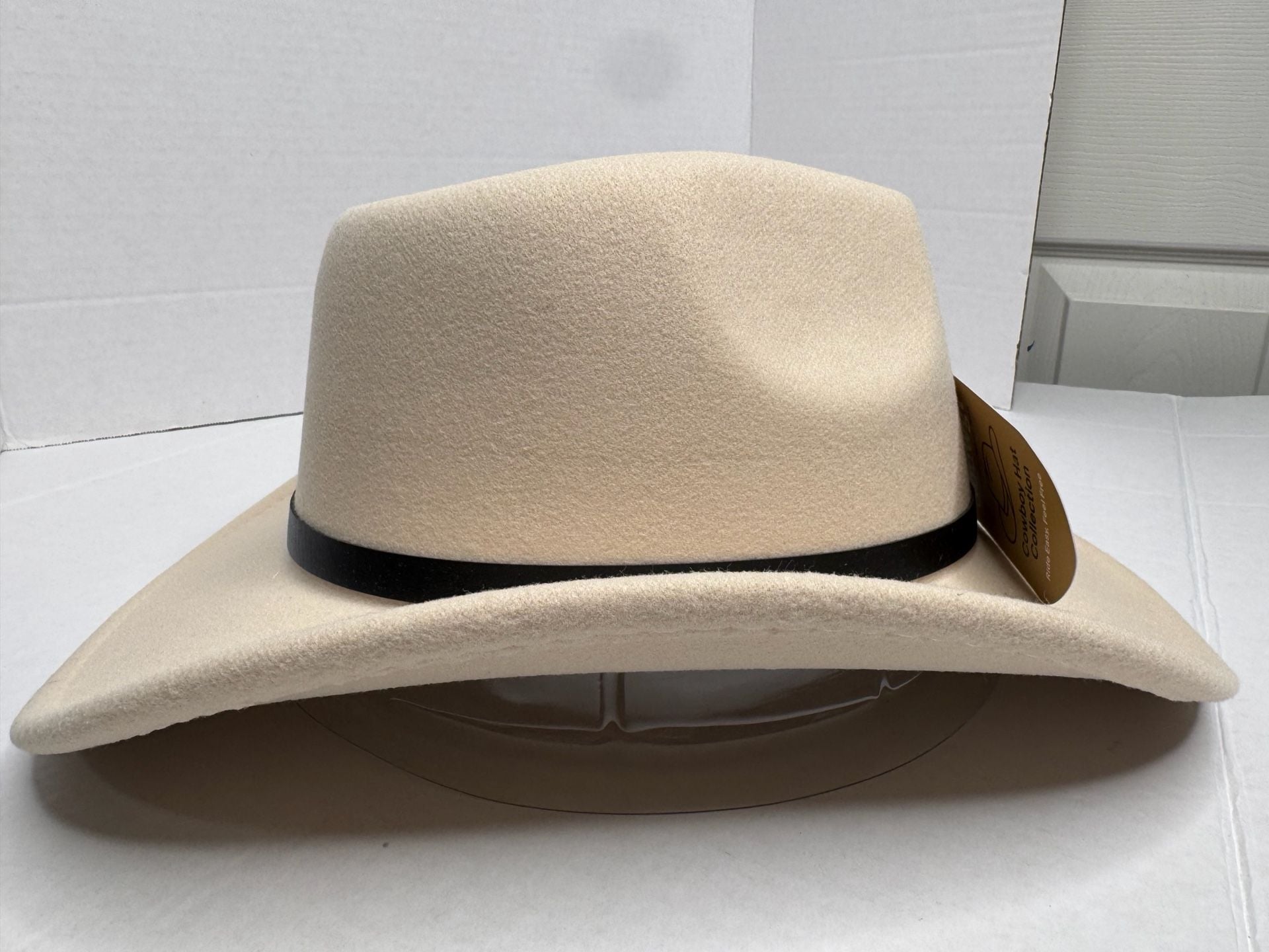 Souwgt Cowboy Hat Beige Felt Western Style 12
