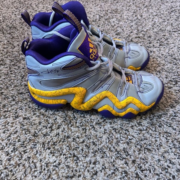 Adidas Crazy 8 Jeremy Lin PE EQT Kobe Slam Dunk Contest Rasta 1997 Lakers Sz 8