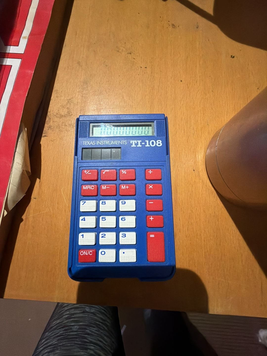 Texas Instruments TI-108 Elementary Calculator Blue 1