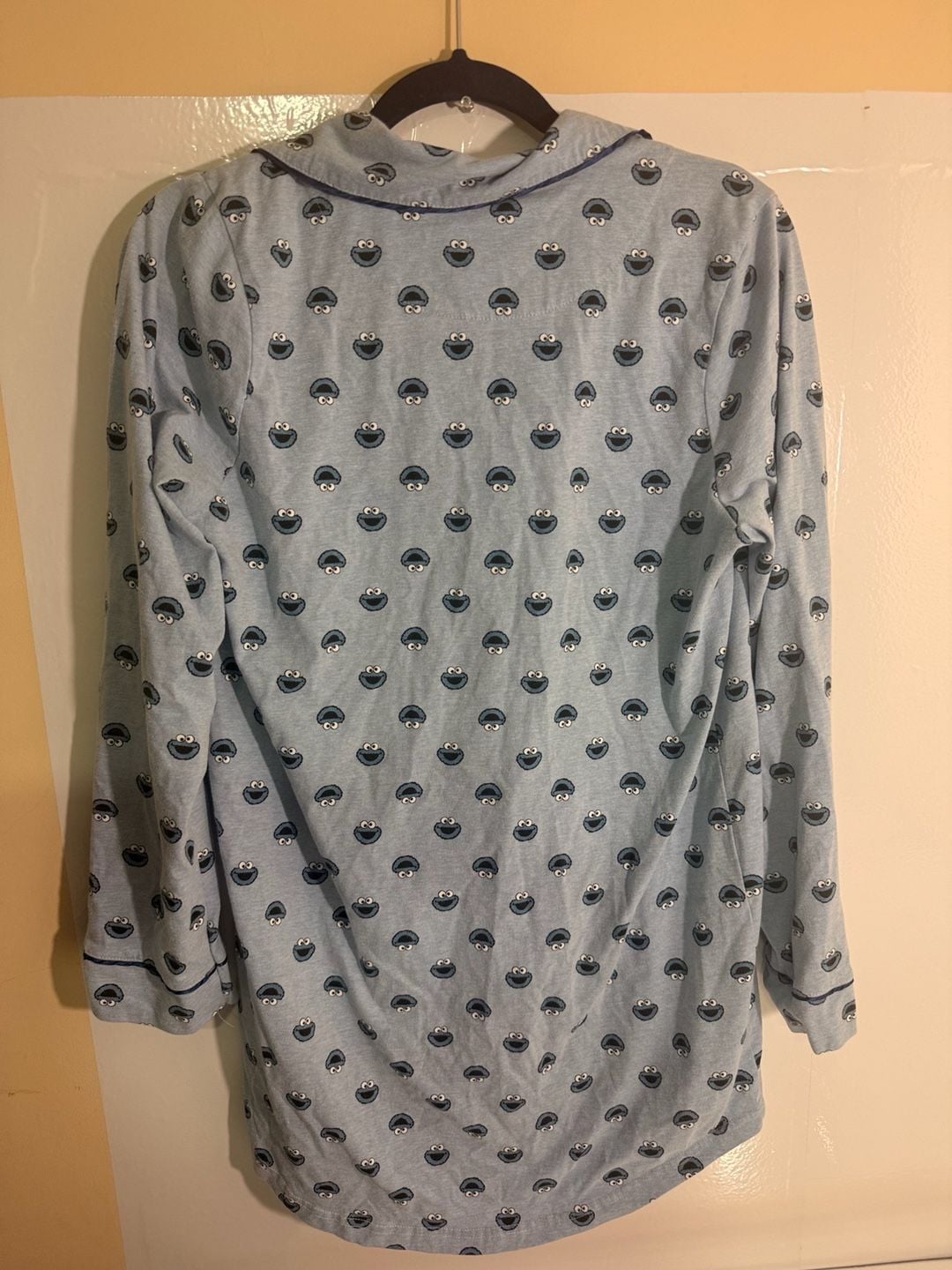 Sesame Street Cookie Monster Night Shirt Size M Blue Sleepwear 3
