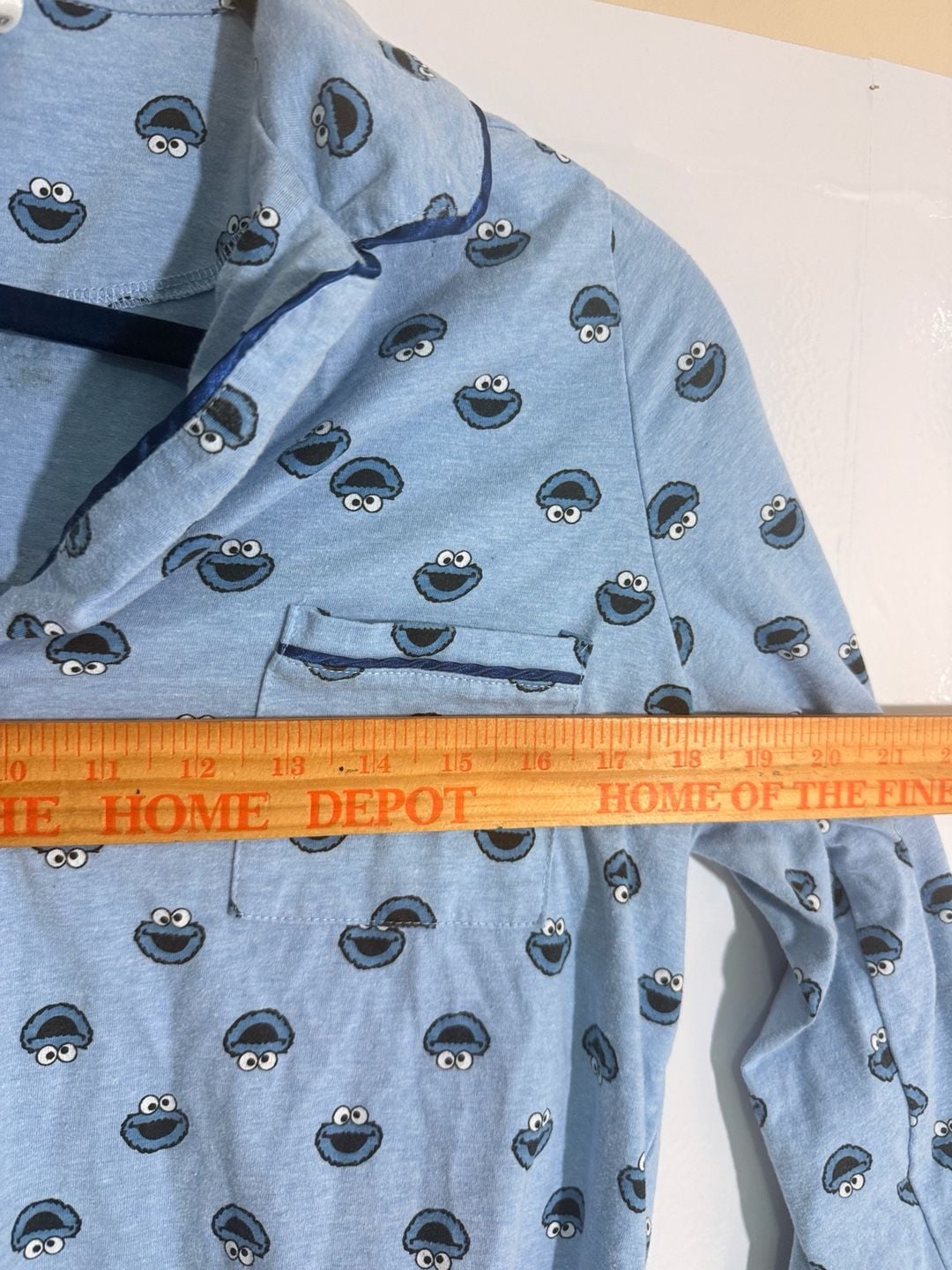 Sesame Street Cookie Monster Night Shirt Size M Blue Sleepwear 4