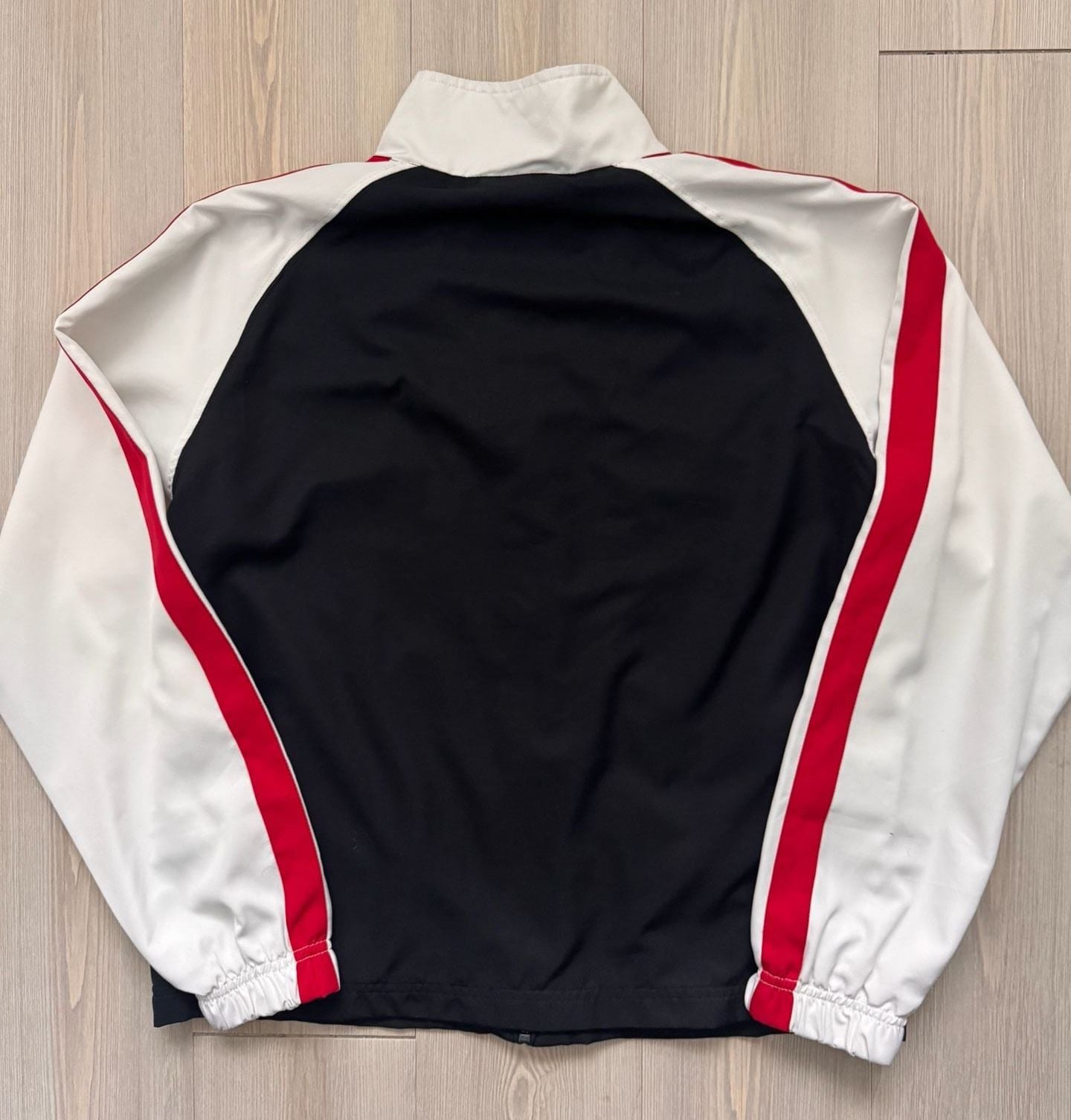 Vintage Y2K Retro Reebok Track Jacket Size M Black White Red Full Zip 90’s 11