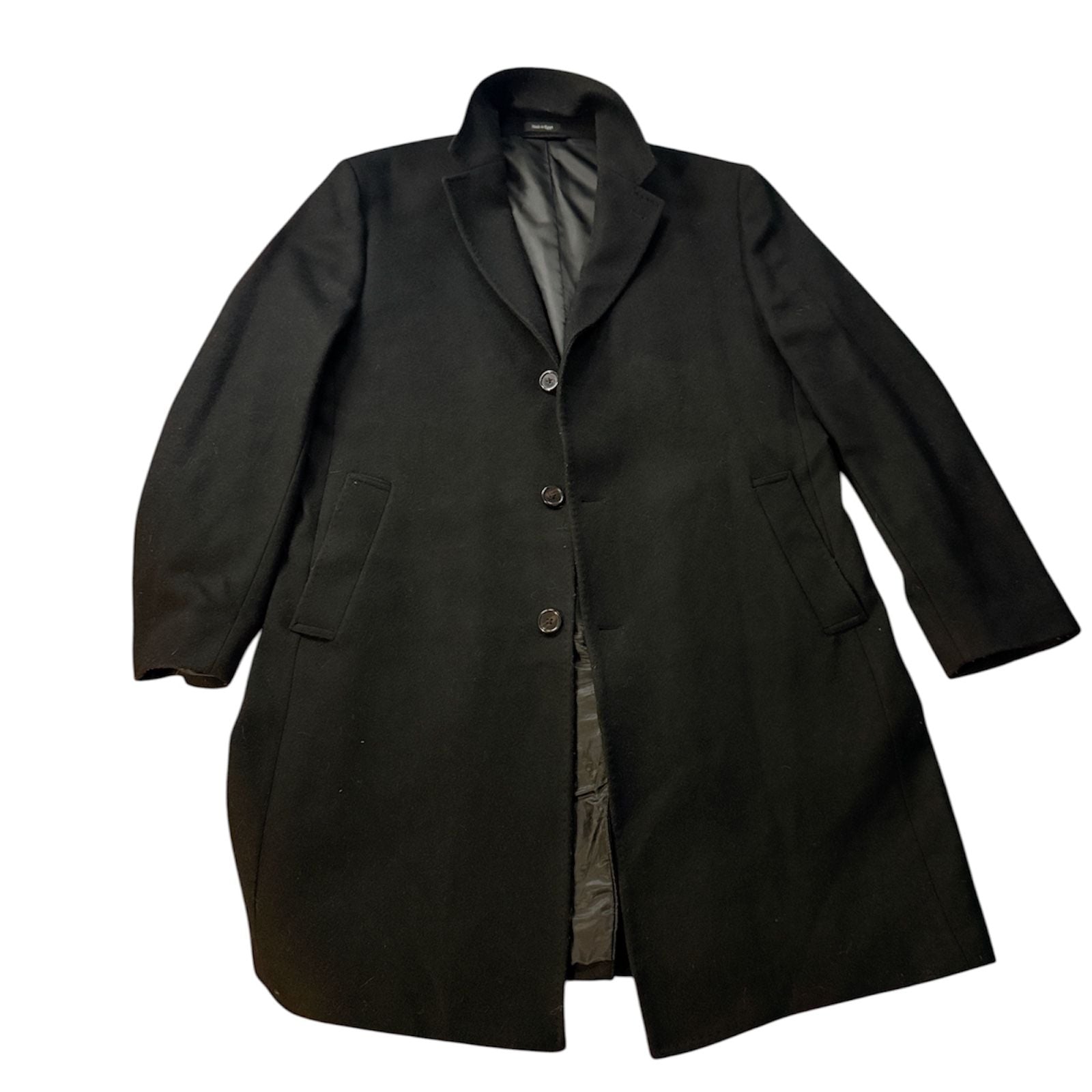 Lauren Ralph Lauren Black Wool Blend Overcoat 2