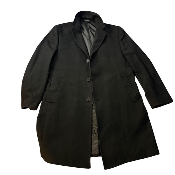 Lauren Ralph Lauren Black Wool Blend Overcoat
