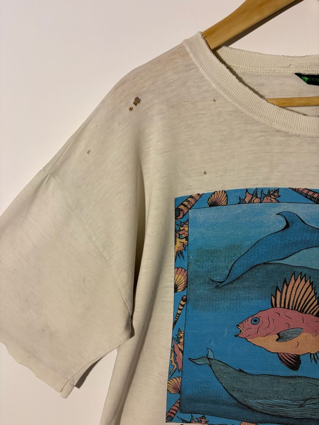 Greenpeace Vintage Ocean Graphic T-Shirt Size L 5