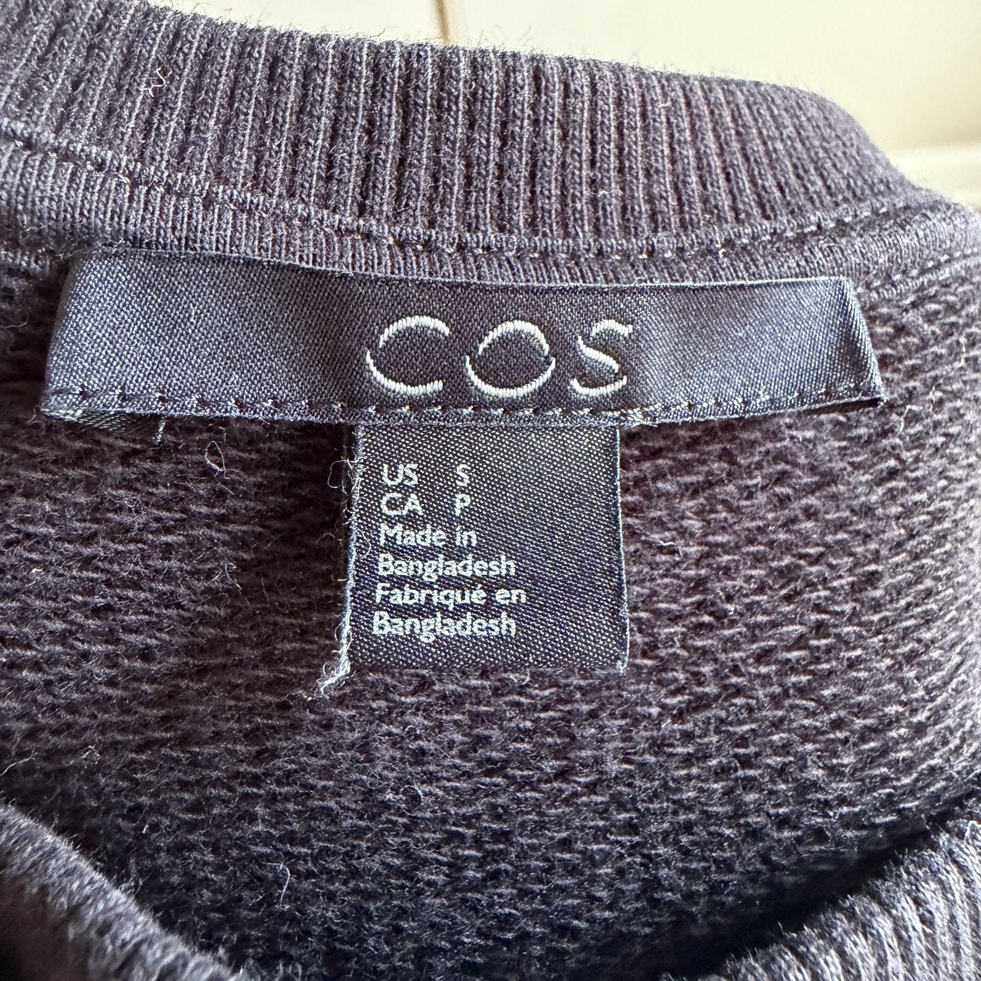 COS Sweatshirt Dress with V-Stitch Detail Minimalist S 6