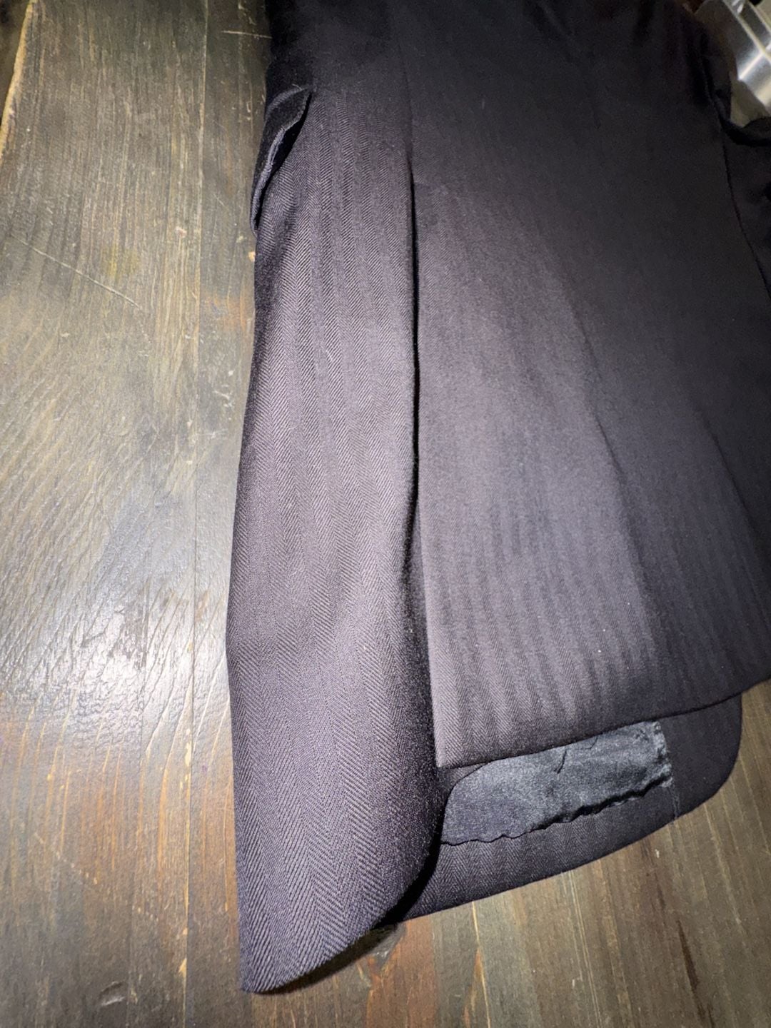 Classy Jos. A. Bank Wool Suit Blazer Jacket Size 41 RG Black Herringbone 22