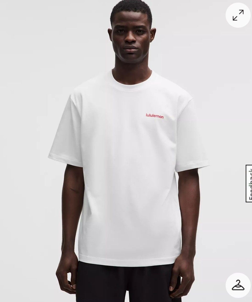 023 Lululemon Heavyweight Cotton Jersey T *Wordmark Size MEDIUM White 3