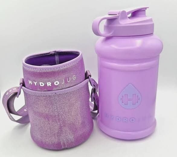 HydroJug Lilac Water Bottle with Galaxy Sleeve 3