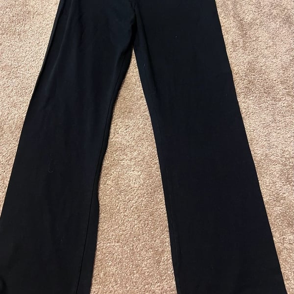 Victoria's Secret Angel Foldover Yoga Pants Size L Short Black