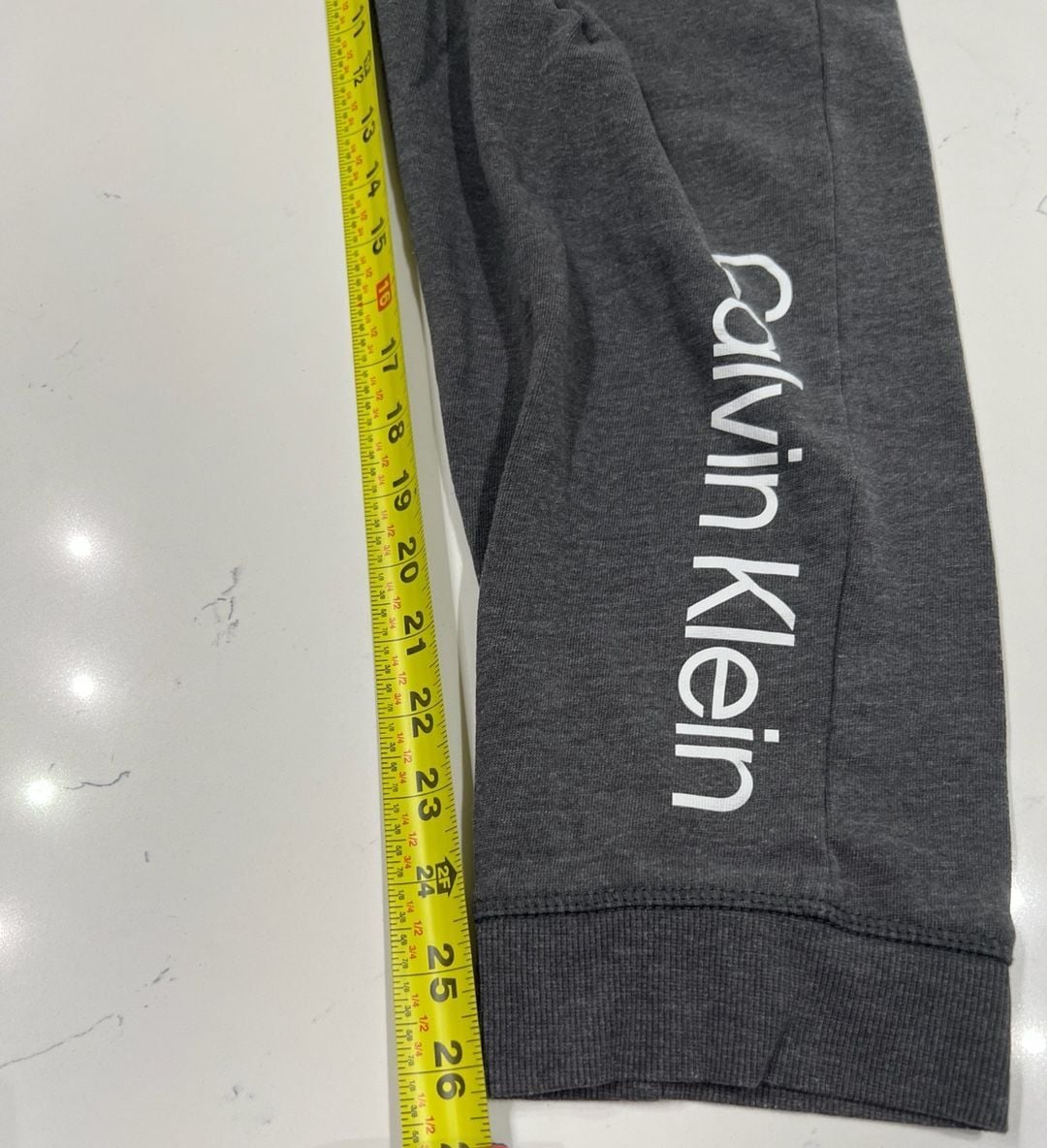 Calvin Klein Grey Logo Sleepwear Jogger Sweatpants Size XL 60/40 cotton blend 3