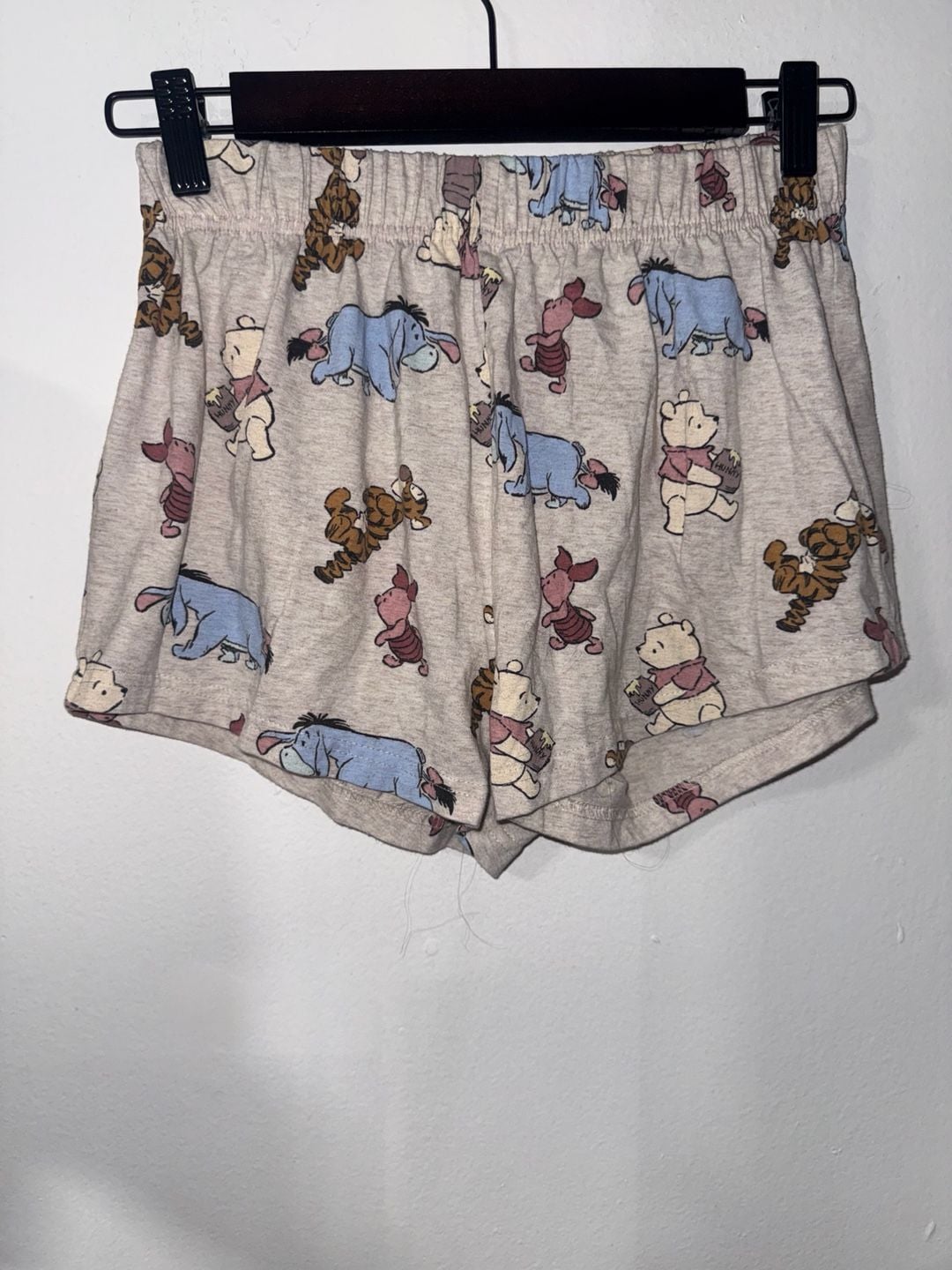 Primark Disney Winnie the Pooh Pajama Set Size 0-2White Crop Top Shorts 3