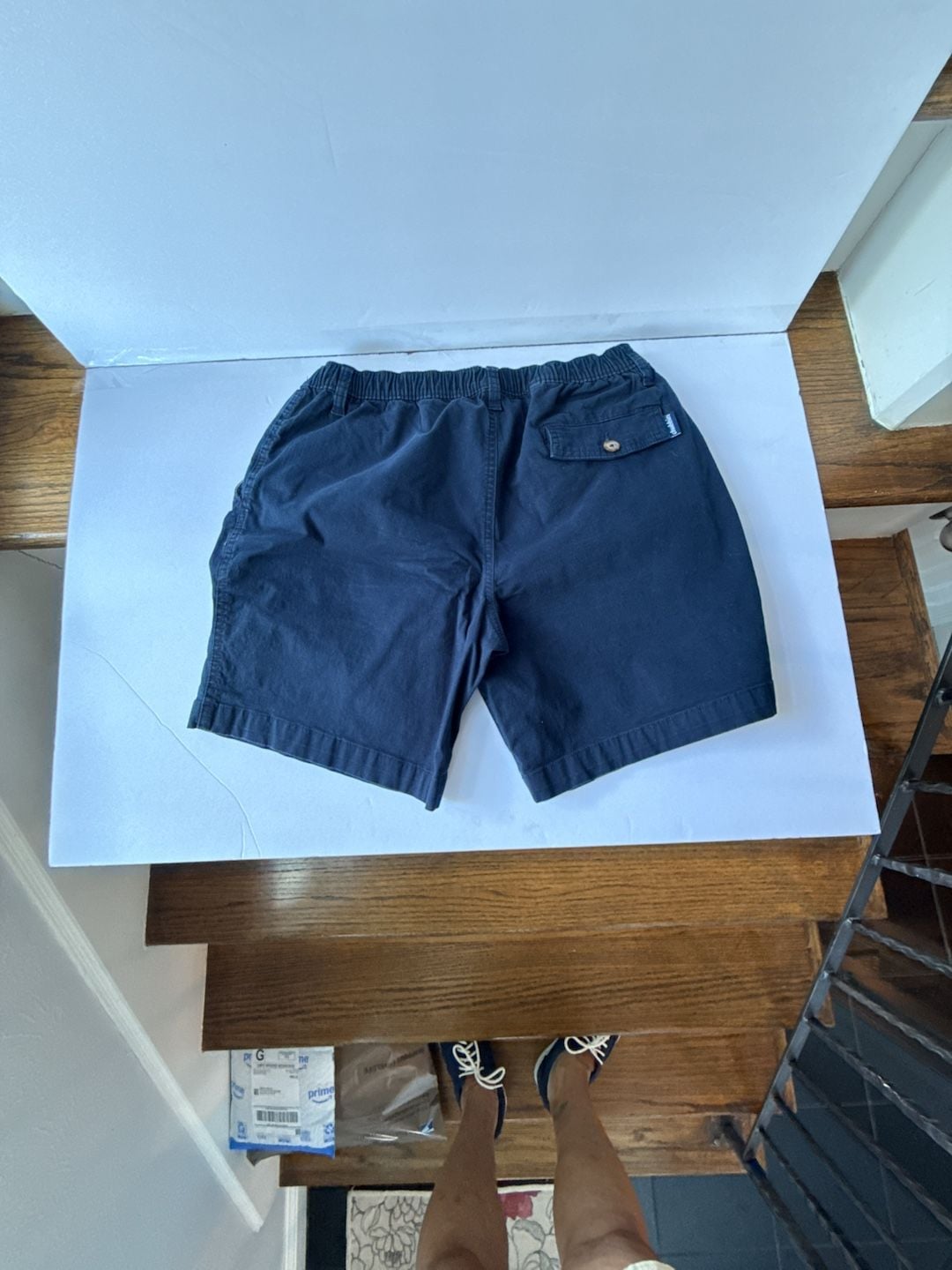 Chubbies Shorts Navy Blue Stretch Cotton Elastic Waist 3