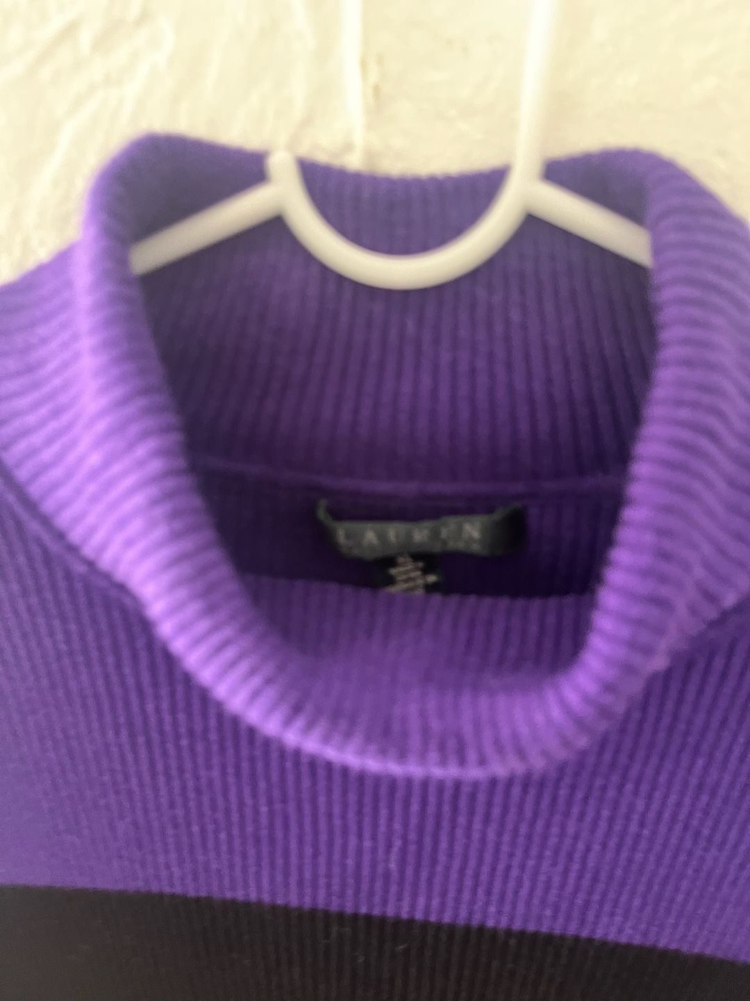 Lauren Ralph Lauren Ribbed Colorblock Turtleneck Sweater Size XL 5
