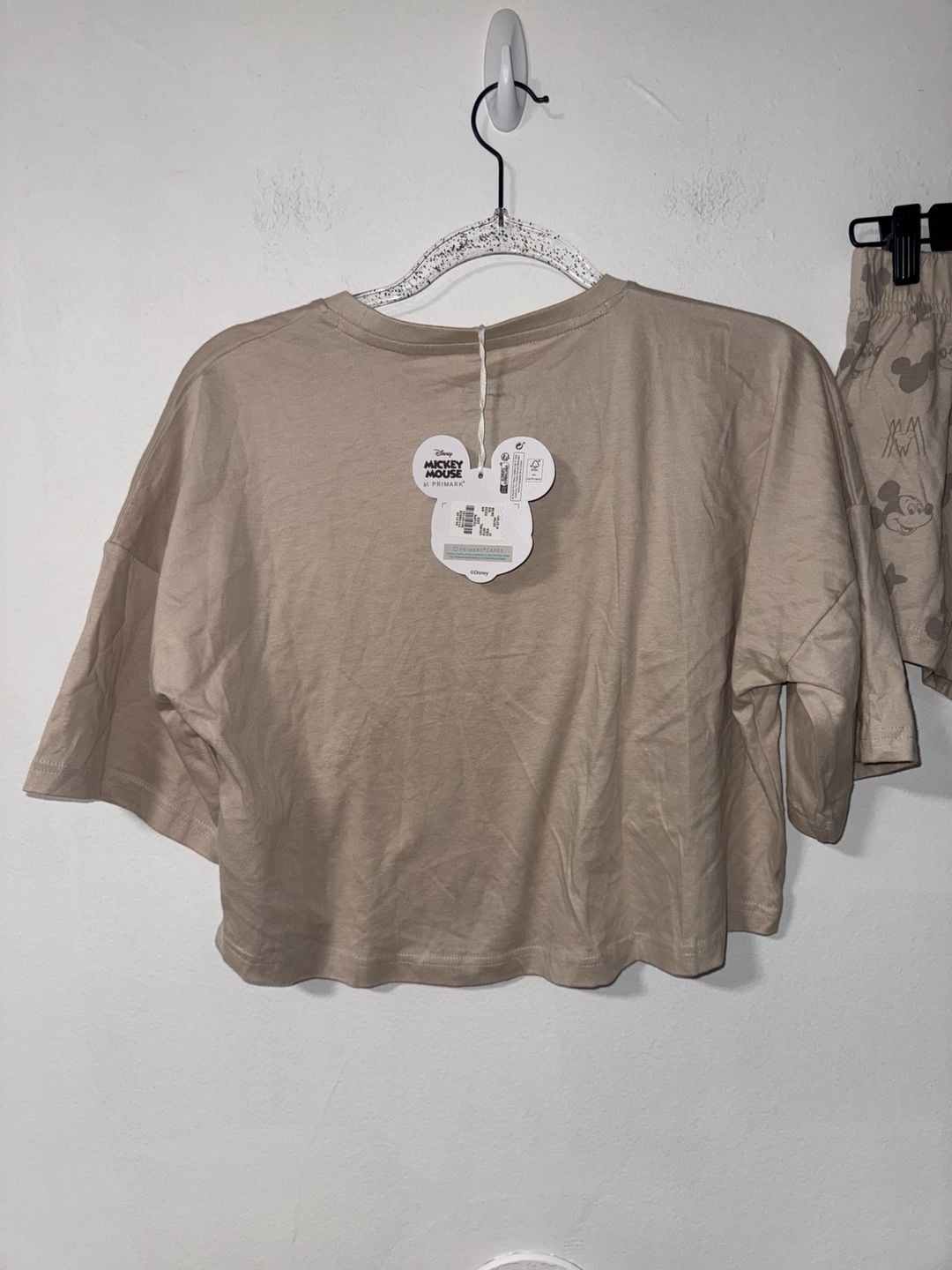 Disney at Primark Mickey & Minnie Pajama Set Size 0-2 Taupe 3