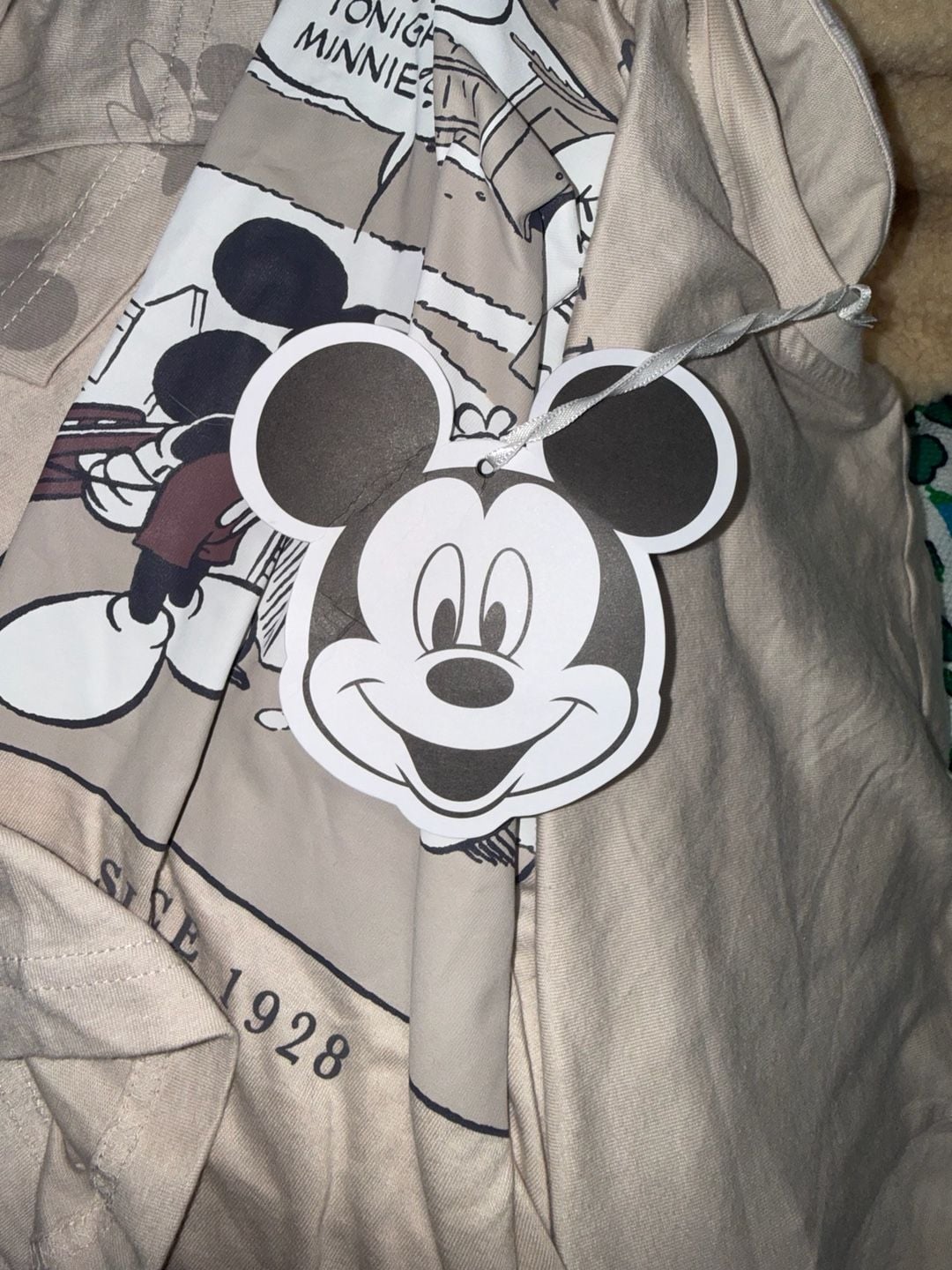 Disney at Primark Mickey & Minnie Pajama Set Size 0-2 Taupe 6