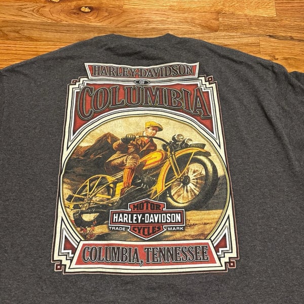 Harley Davidson Columbia Tennessee T-Shirt Size 3XL Gray