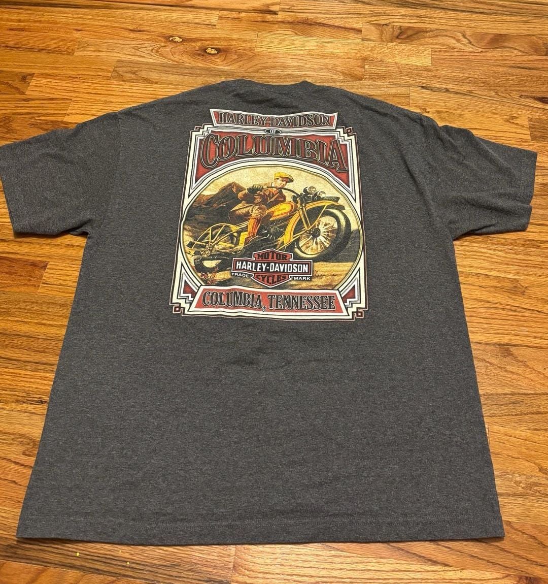 Harley Davidson Columbia Tennessee T-Shirt Size 3XL Gray 4