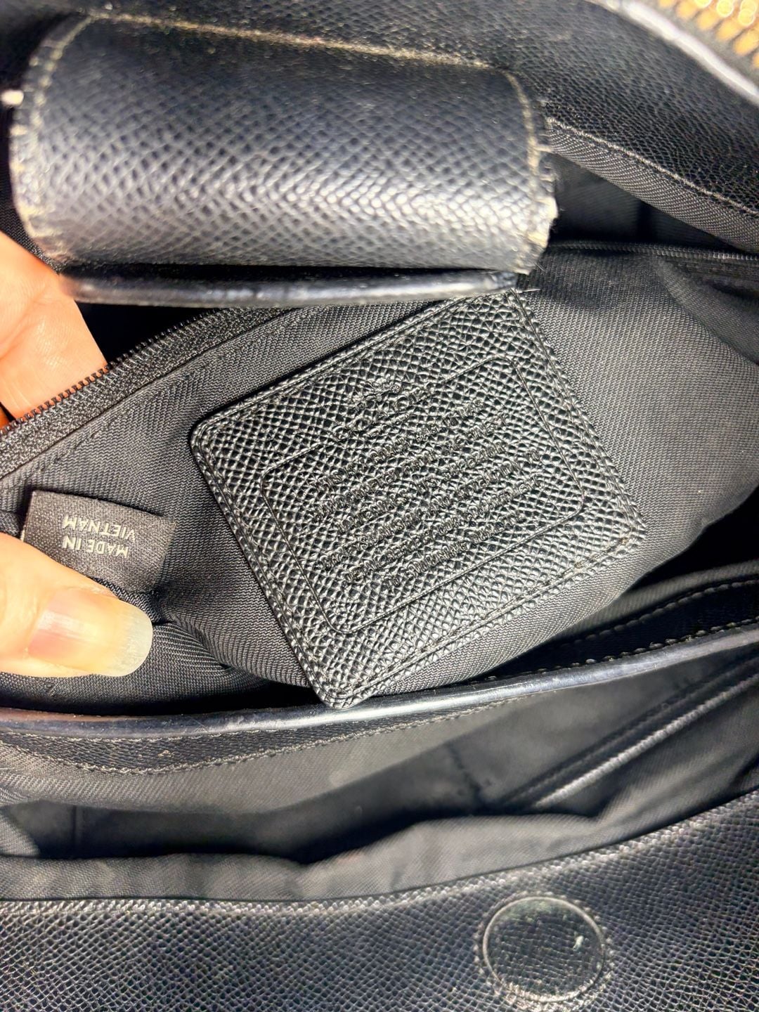 Coach Stanton Carryall Tote Bag Black Leather Gold Hardware 8