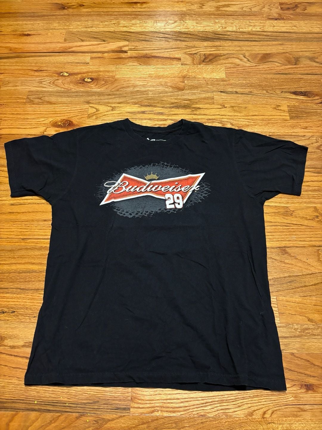 NASCAR Kevin Harvick Budweiser 29 Black T-Shirt 4